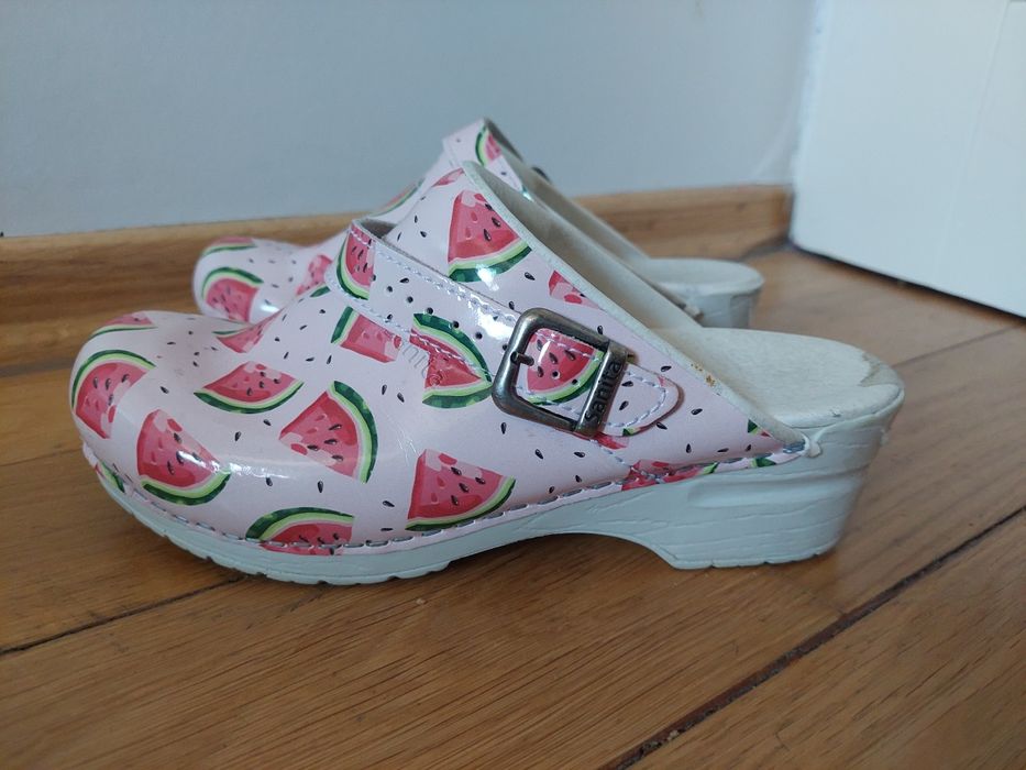 Sanita Damskie buty typu Construction arbuzy watermelon r.37 chodaki d