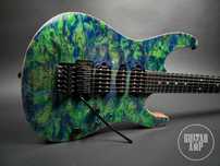 Suhr Custom Modern Set Neck Burl Maple Trans Algae