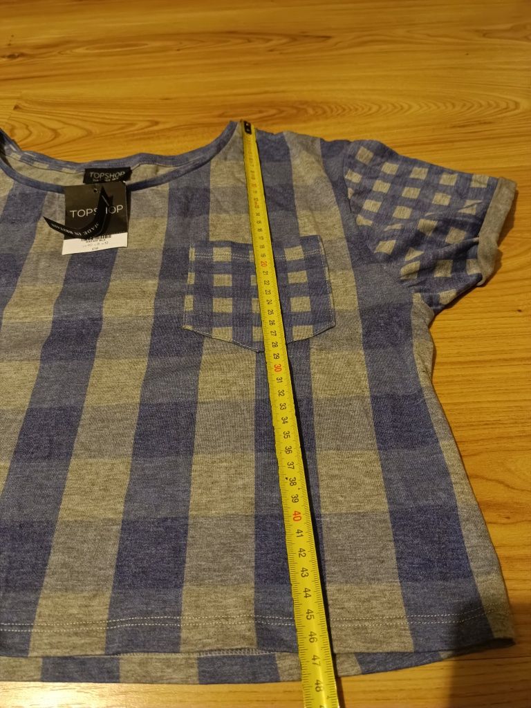 Krótki t-shirt Topshop r.40 nowy z metką