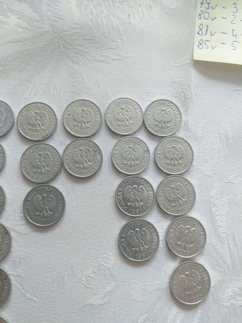 Monety 20 groszy aluminiowe