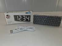 L058 Budzik Elektroniczny GH 0712L Zegar LED Cyfrowy Duży Wyświetlacz