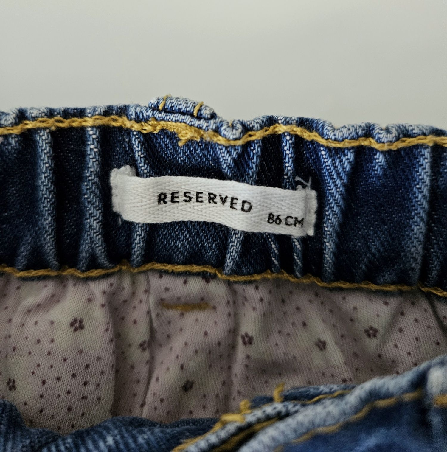 Reserved! Jeansy Baggy szerokie spodnie roz 86