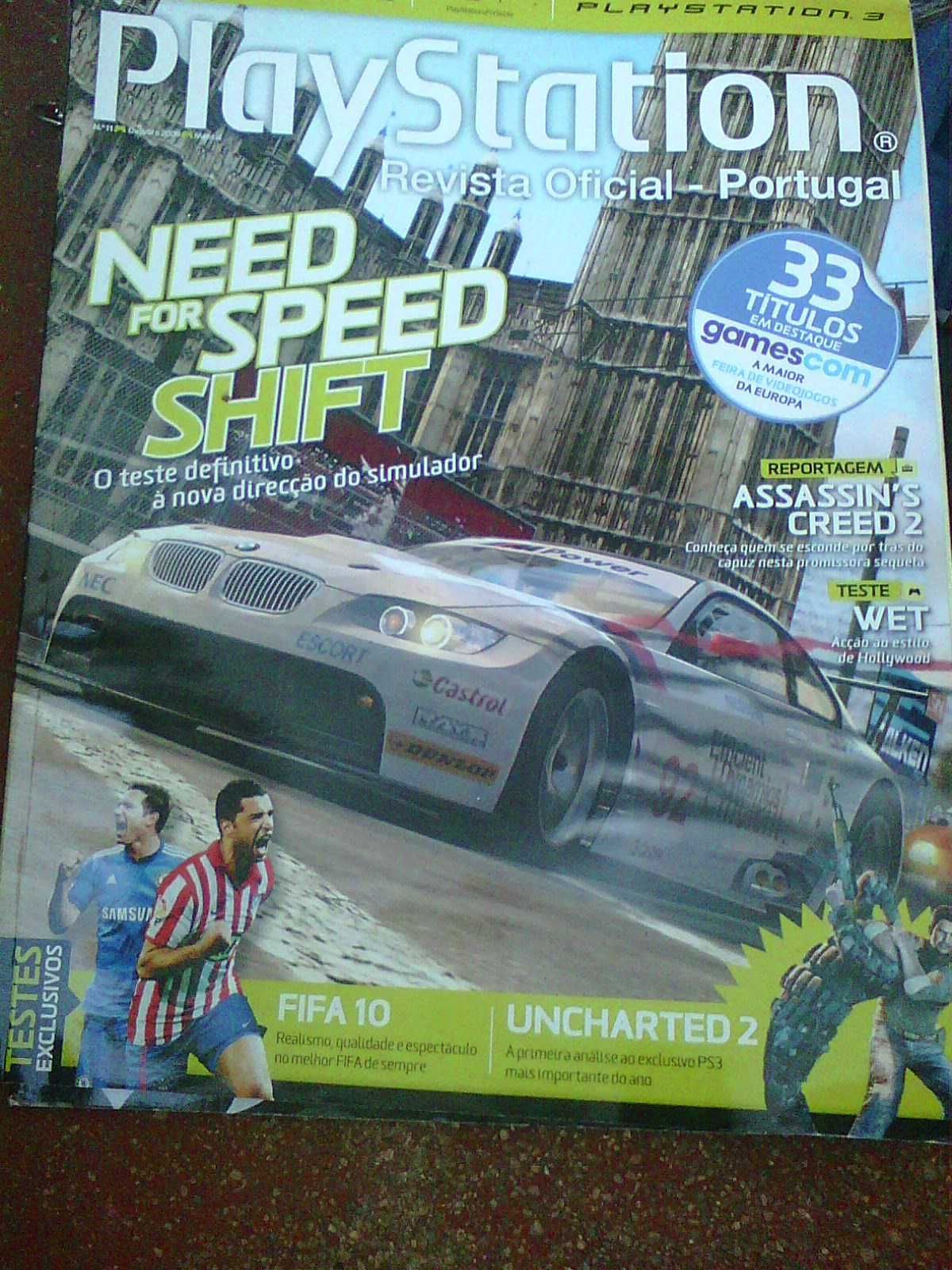 revista videojogos playstation oficial portuguesa need for speed