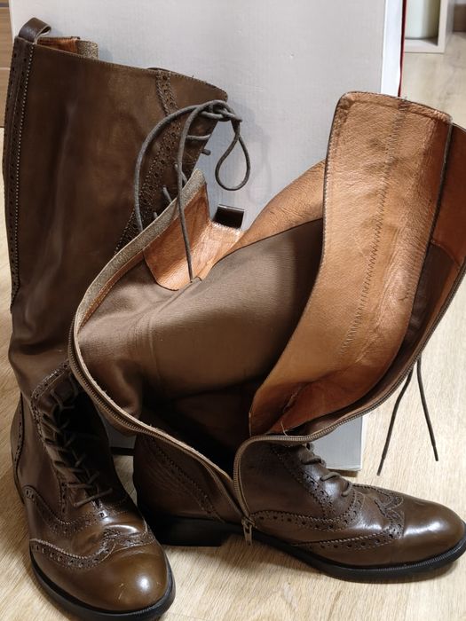 Продам шкіряні чоботи