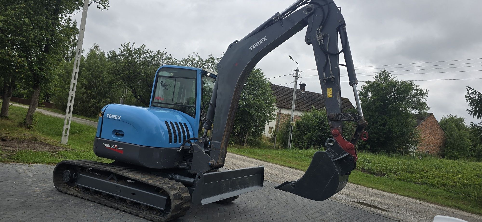 Minikoparka terex 7.5t Super Stan Mocna koparka Sztywna!