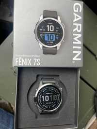 Garmin Fenix 7S Silver with Graphite Band (010-02539-00/01)