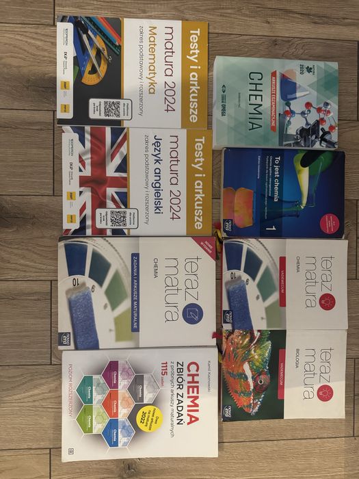 Sprzedam różne książki do 4 klasy liceum, Vademecum i zbiory zadań