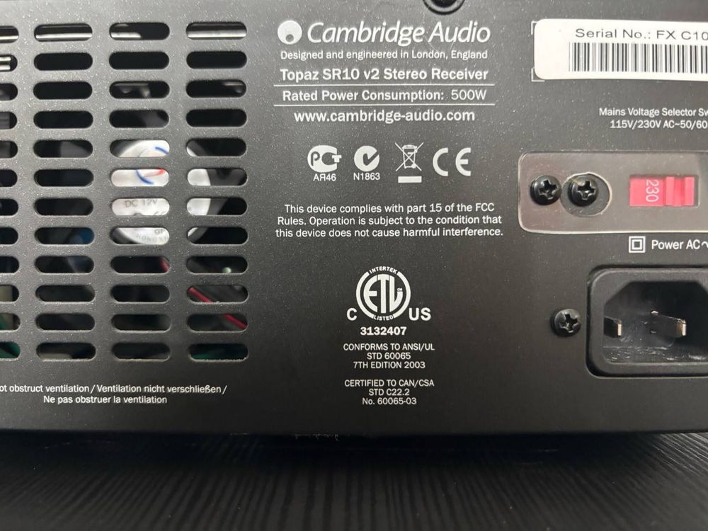 cambridge audio topaz sr10 v2