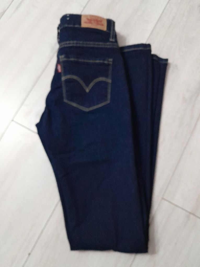 Jeansy Levis XS granatowe