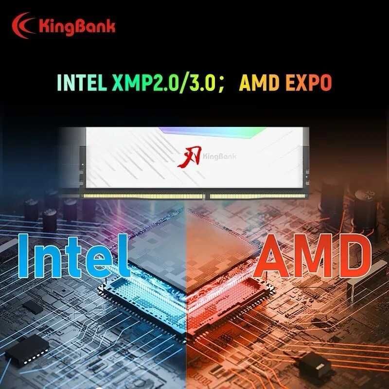 Оперативная память KingBank DDR5 6400/6800MHz 16GB/32GB/64GB 2x16/32GB