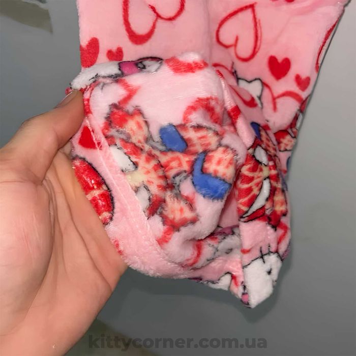 Плюшеві штани hello kitty&spiderman теплі рожеві з людиною павуком
