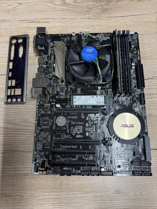 Комплект Asus Z170-K + intel i5-6500 + 8gb + 256gb SSD