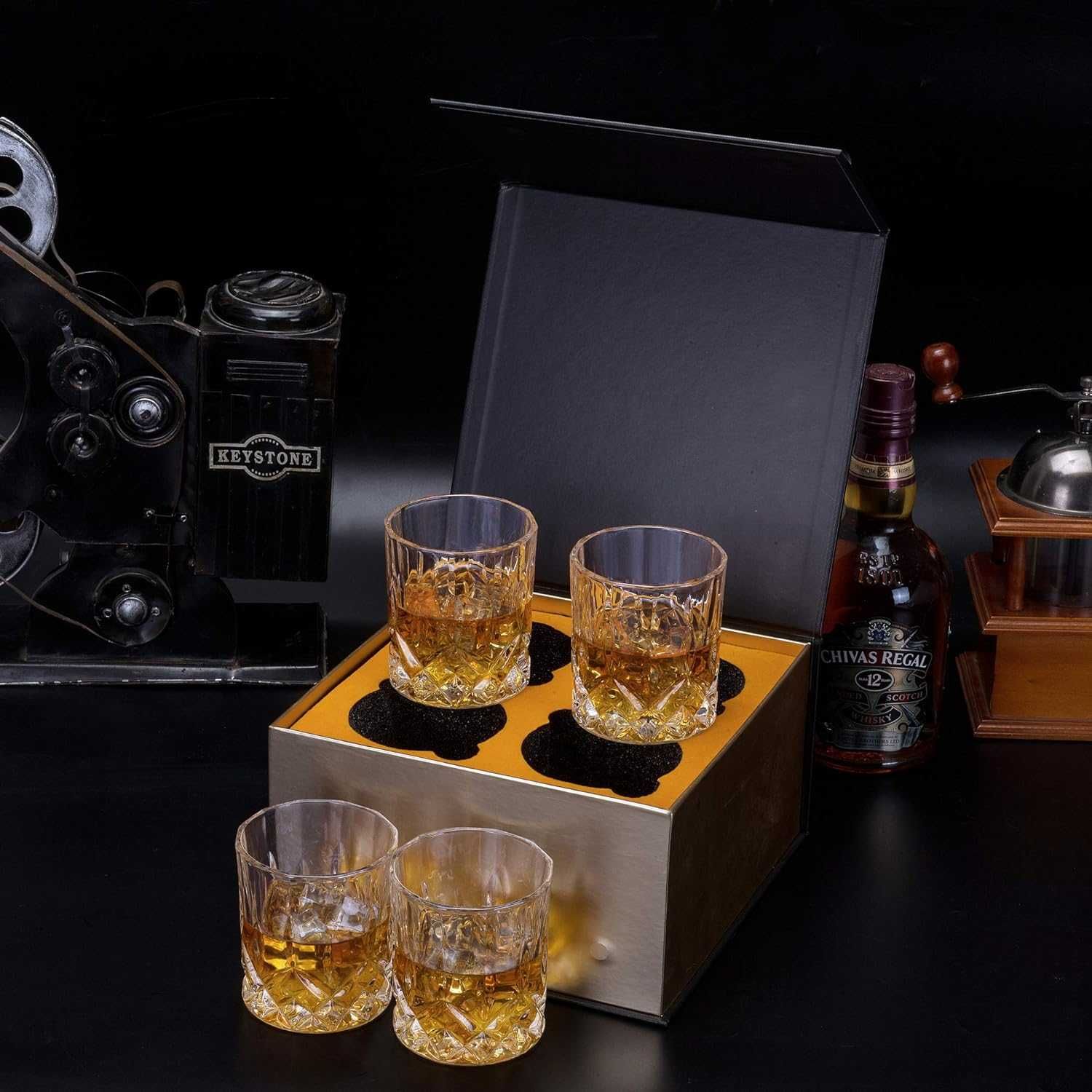 413-KANARS Zestaw Szklanek do Whisky, 300 ml, 4 sztuki