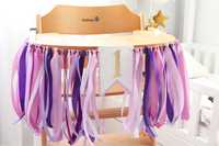 Girlanda urodzinowa baner banner urodzinowy na krzesełko na roczek