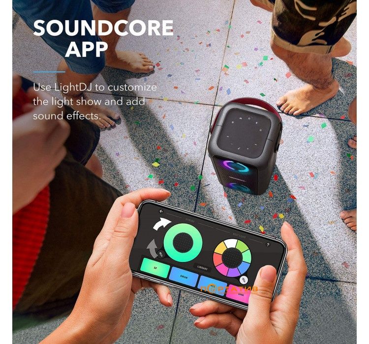 80w Anker Soundcore Mega Partybox + 2 мікрофона