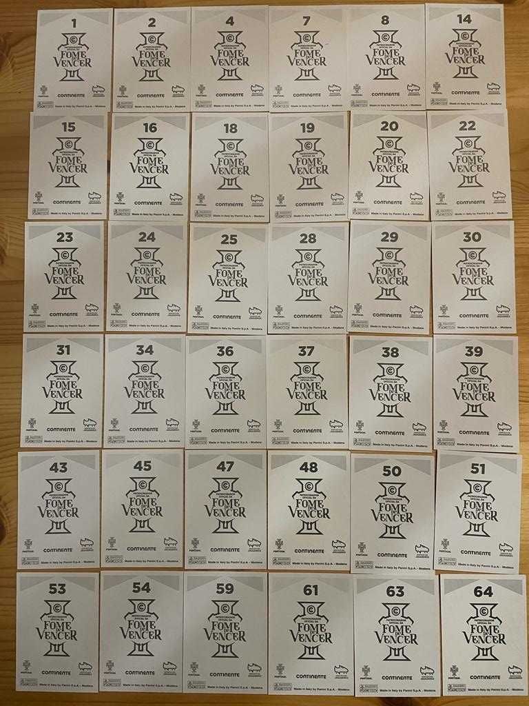 Cromos Fome de Vencer - Continente