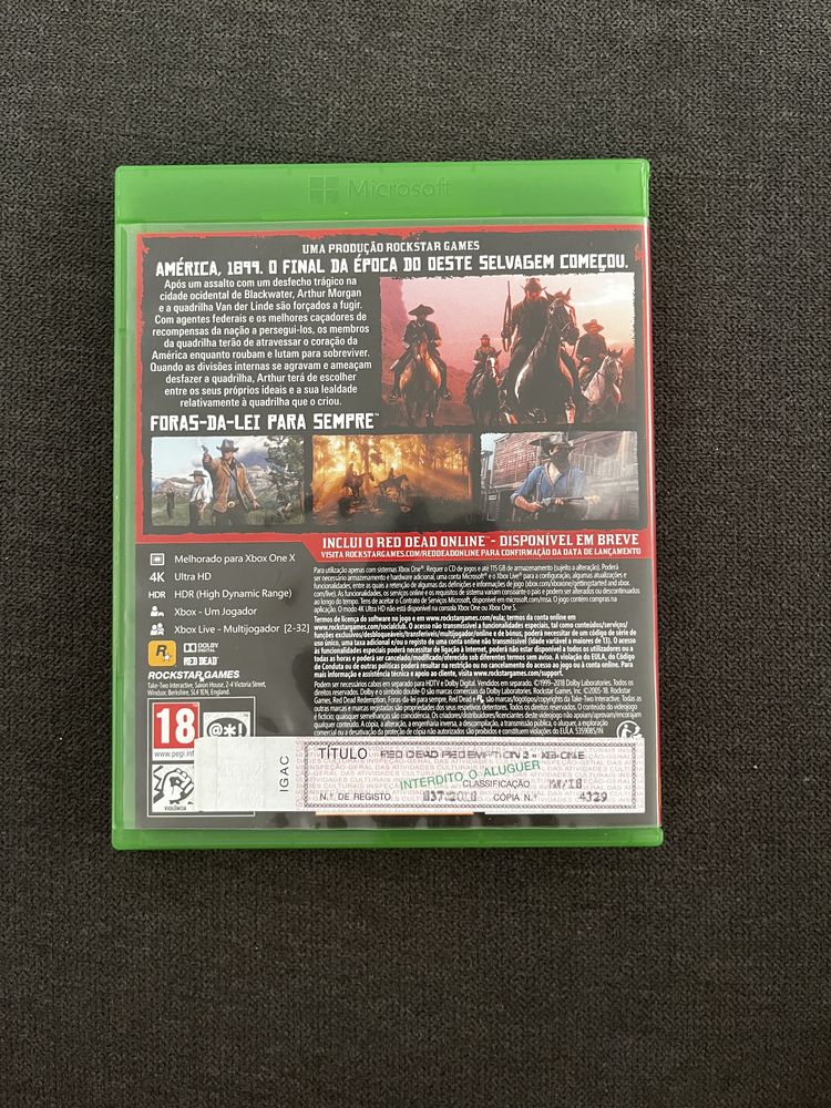 Red dead 2 xbox one+bateria original xbox