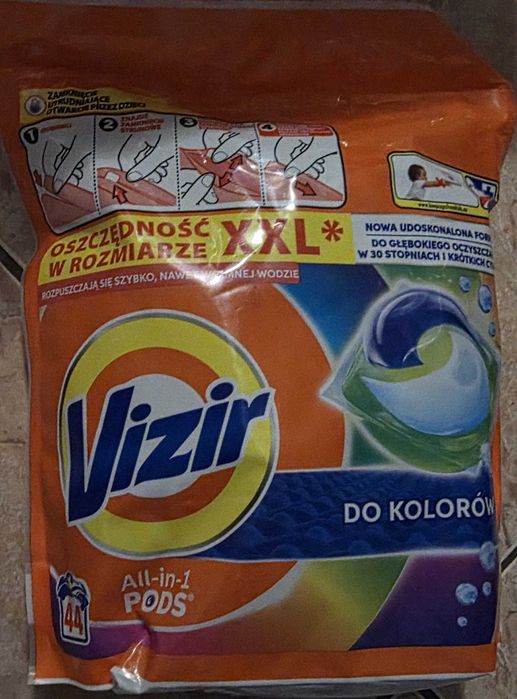 Vizir kapsułki do prania 2 x 44 szt! NOOWE!
