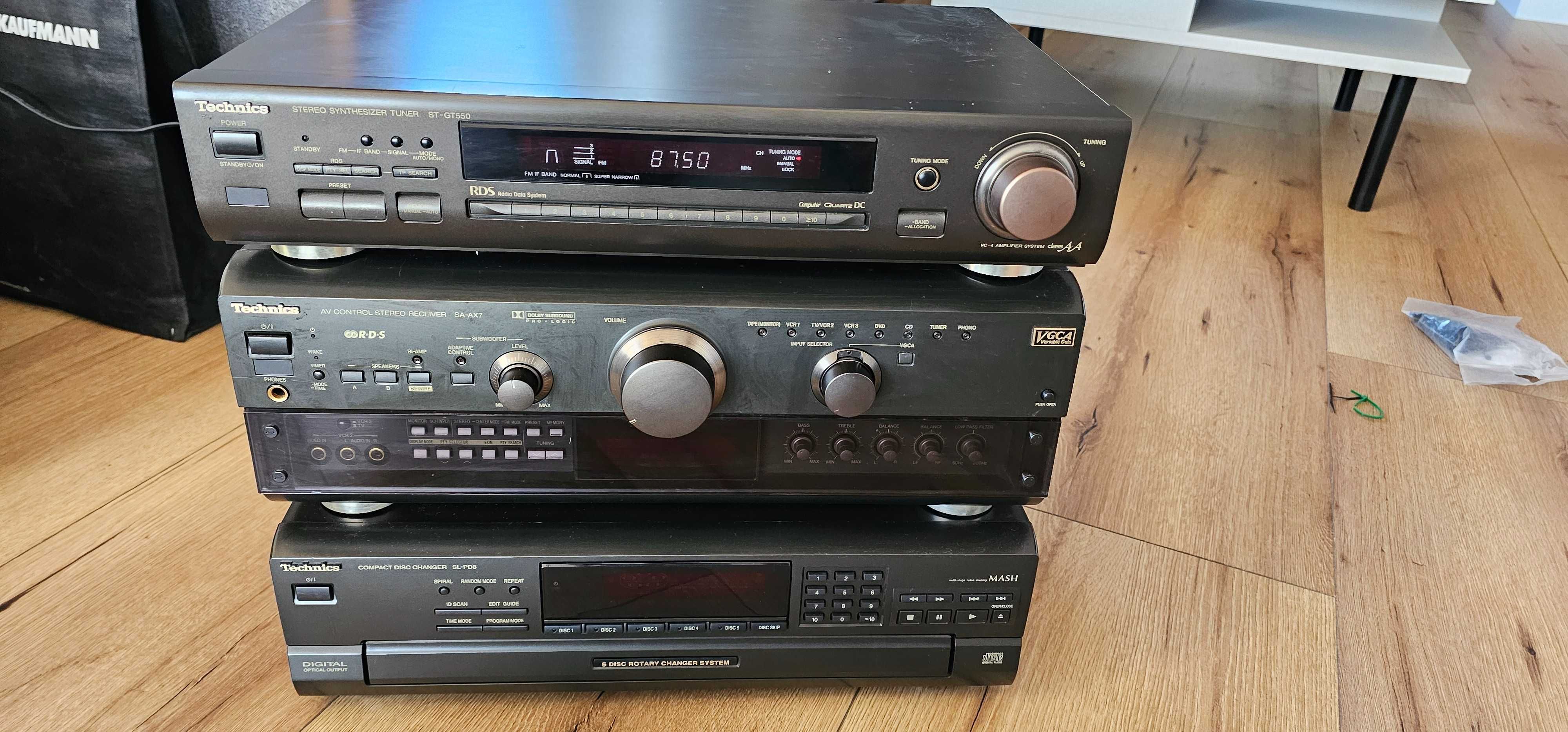 Technics ax 7 + zieniarka i radio
