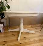 Ikea ingatorp stół okrągły rozkładany biały 110 cm