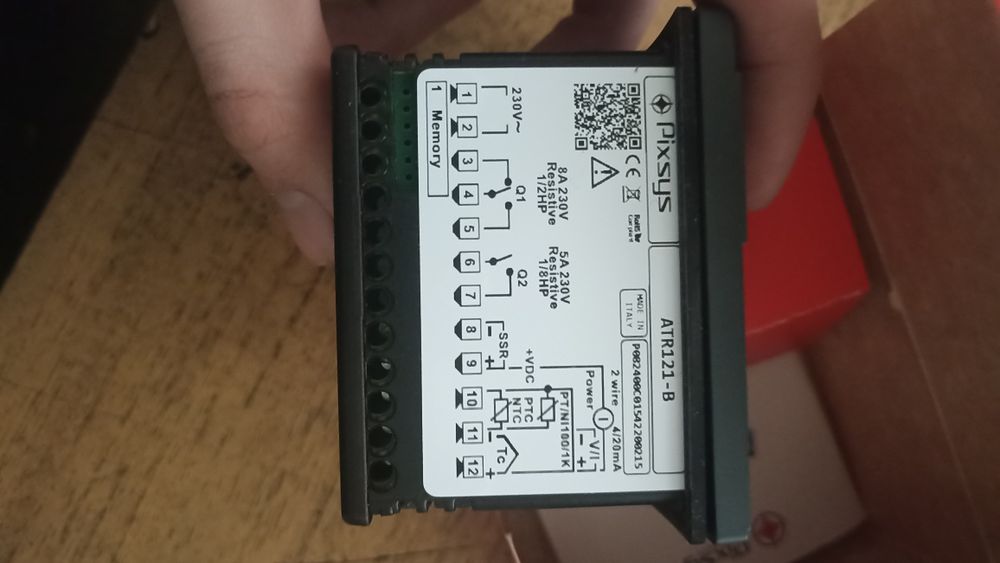 Продам терморегулятор Pixsys ATR121-B (230V) – новий