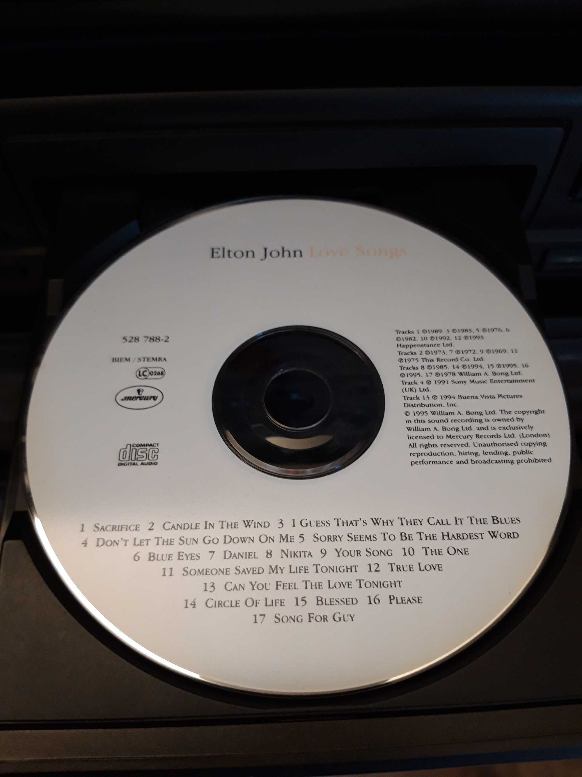 Love songs Elton John, cd