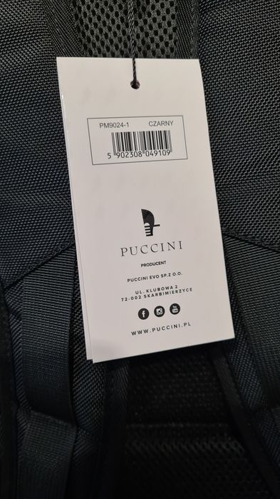 Plecak Puccini na laptopa 15 cali czarny Infinity Pro Collection