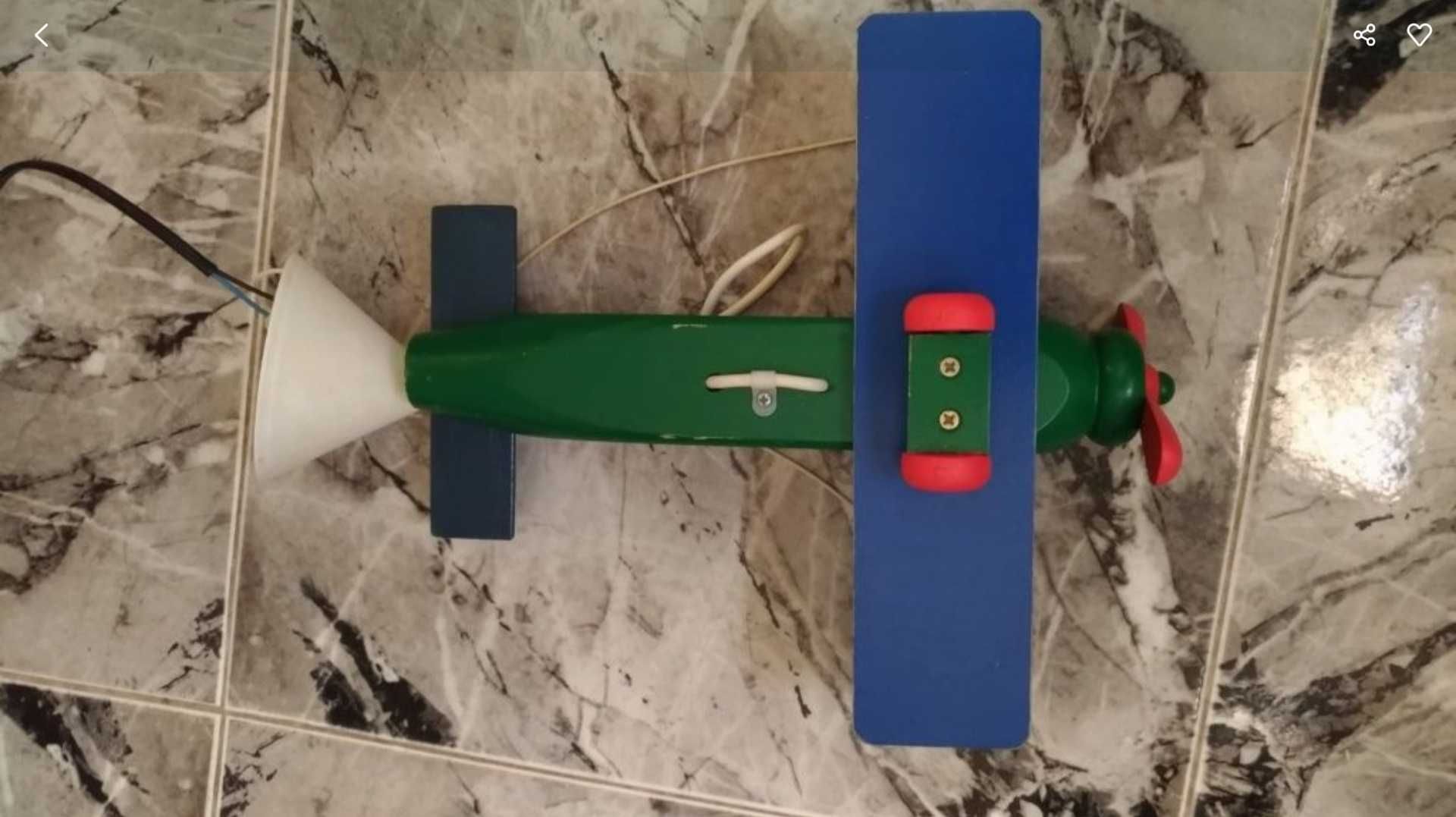 Candeeiro Avião para Quarto de Criança