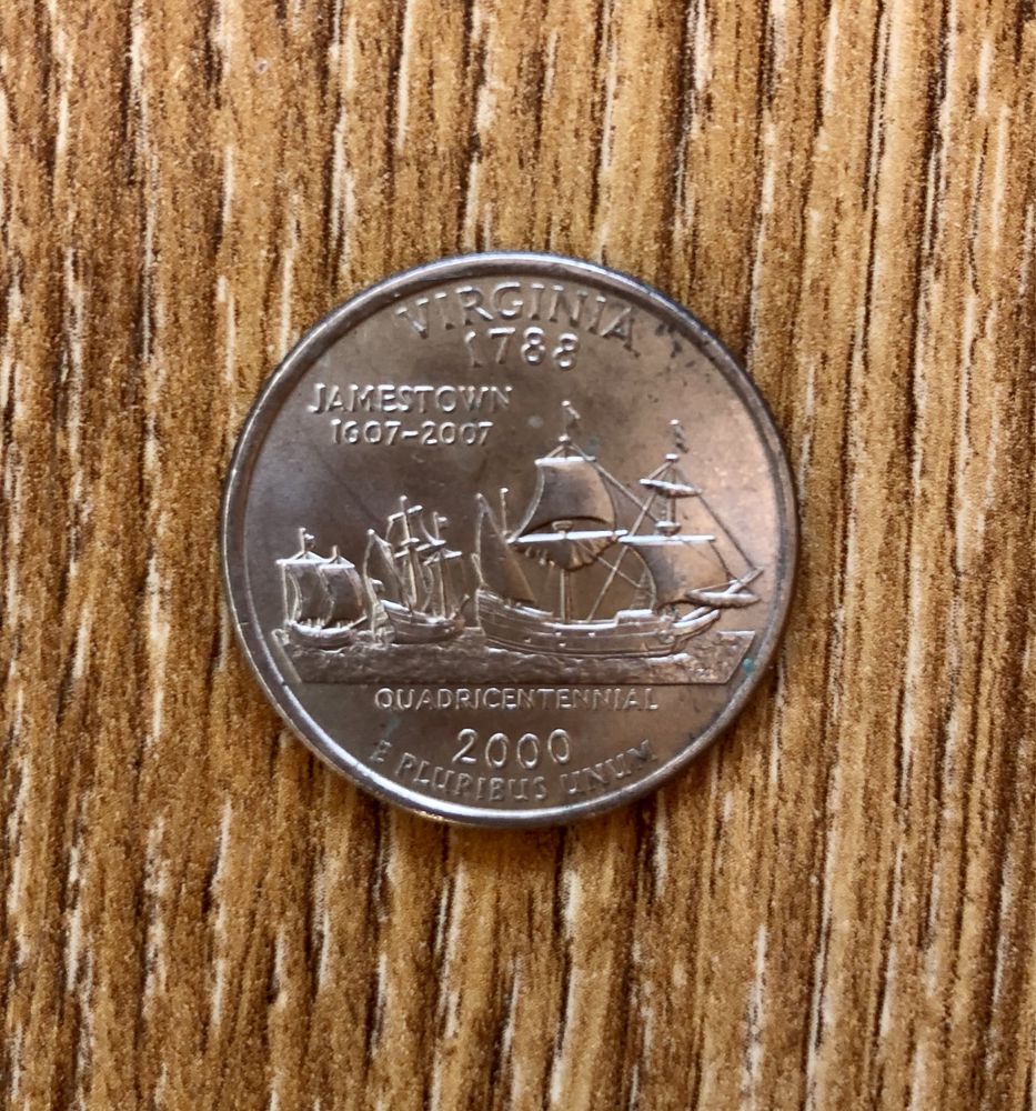 Moneta okolicznościowa Quarter Dollar USA Virginia 1788