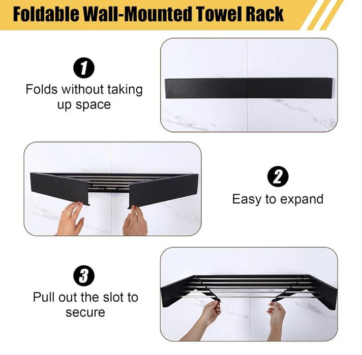 Nowy KENSBRO rozsuwany metalowy wieszak na ręczniki,suszarka,max 25 kg