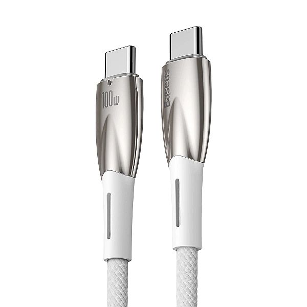 Kabel Baseus CADH USB-C - USB-C PD 100W 5A 480Mb/s 2m - biały