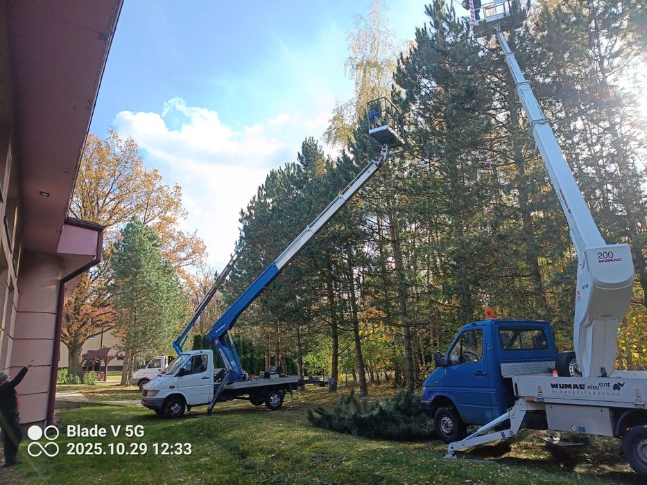 Usługa podnośnikiem koszowym Zgierz podnośnik koszowy Zwyżka podest