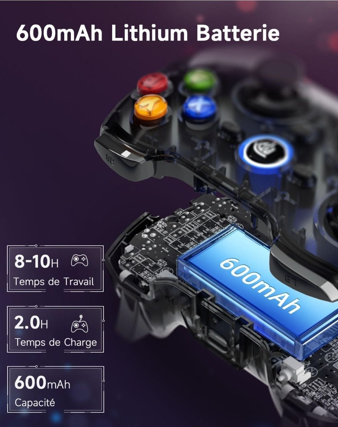 EasySMX 9013PRO – Kontroler Bluetooth 3w1 dla PC, Switch, Smartfon