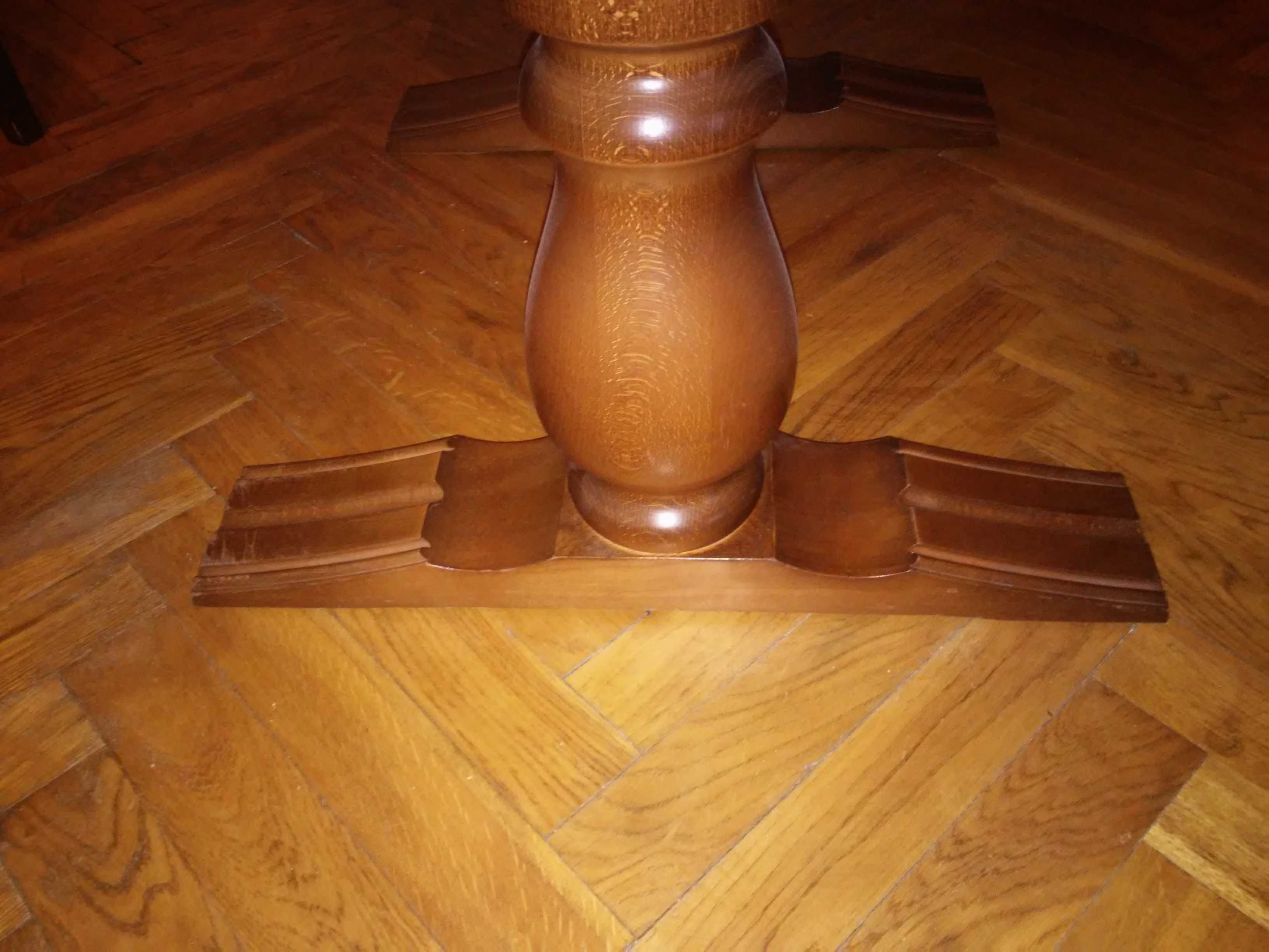 Ławo-Stół retro rozkładany z regulacją wysokości, drewniany