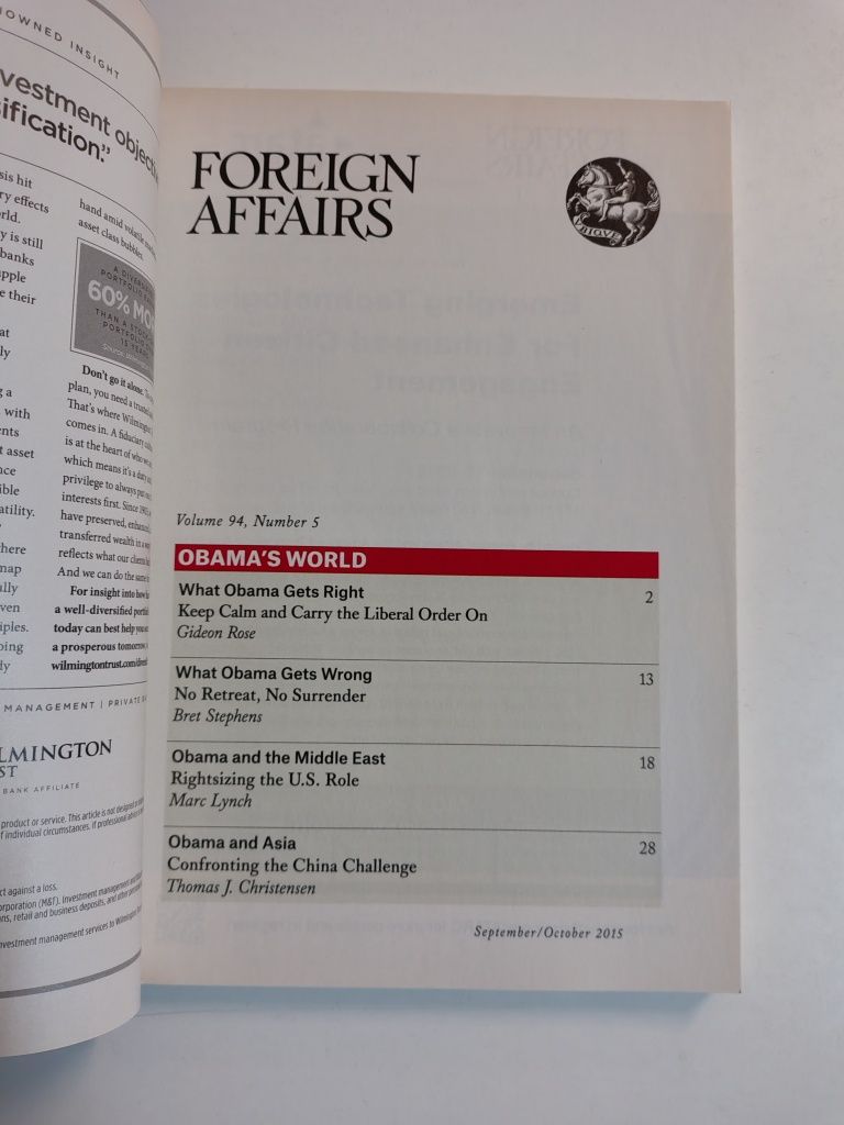 Foreign Affairs magazine

July / Augusto 1999
