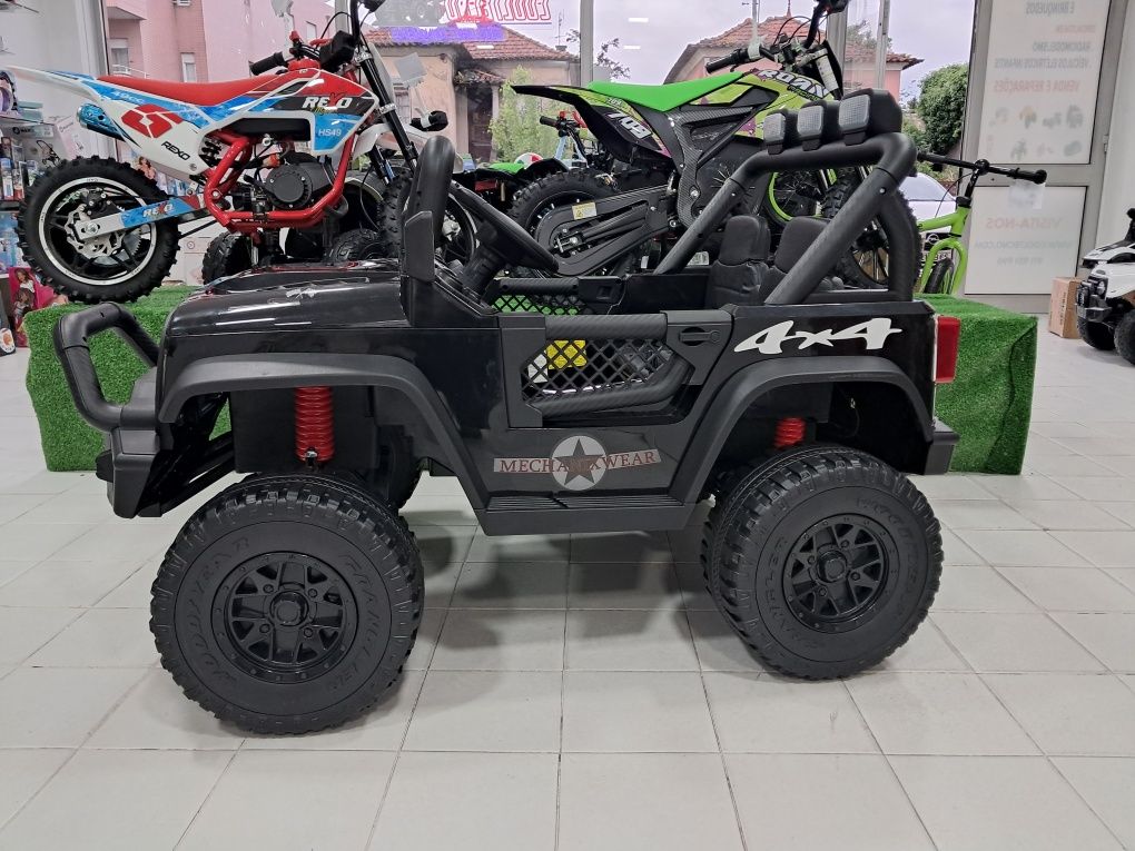 Carro elétrico criança jipe wrangler 2 lugares 24v