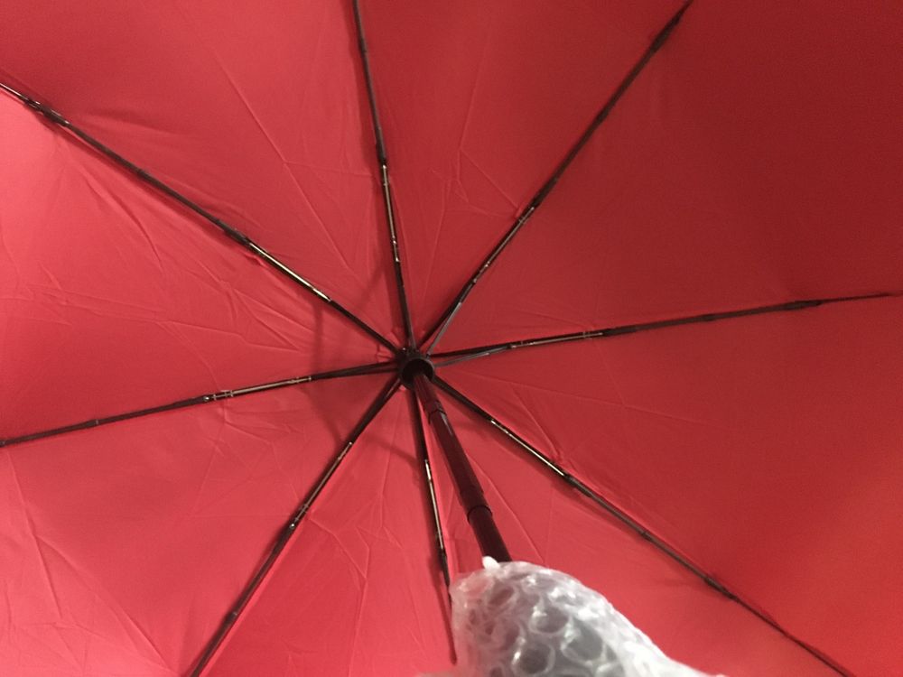 Зонт красный новый червона парасолька нова