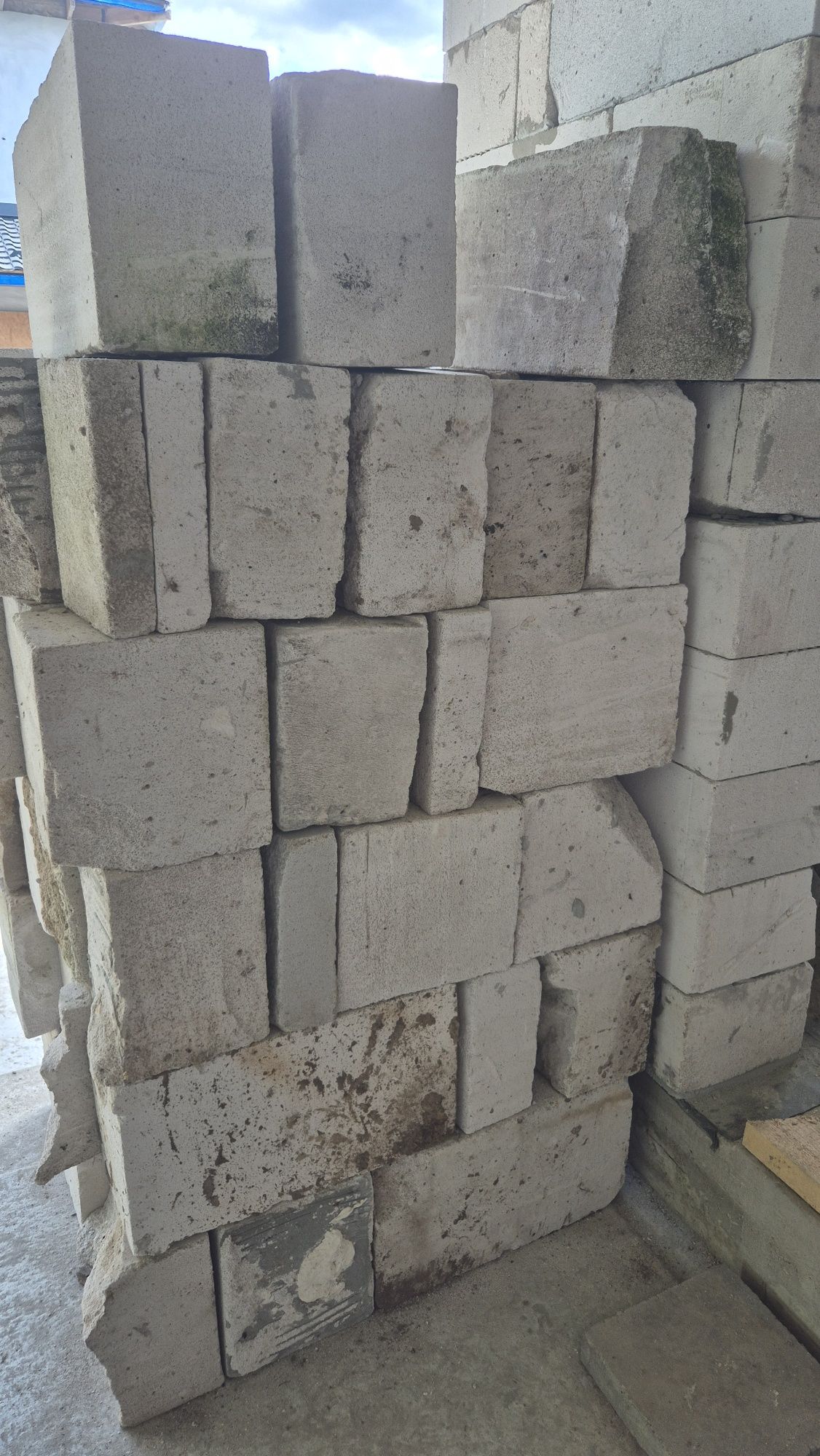 Залишки обрізки газоблоку