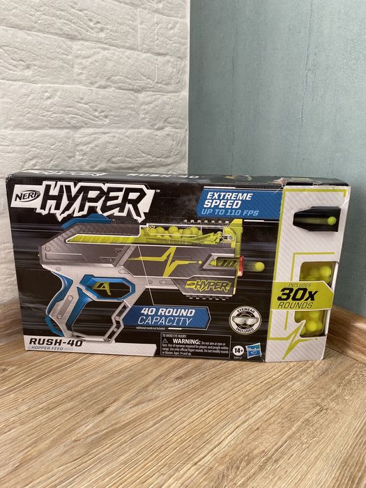 Nerf Hyper Rush 40 Нерф райвал хупер ширки сейдж бластер