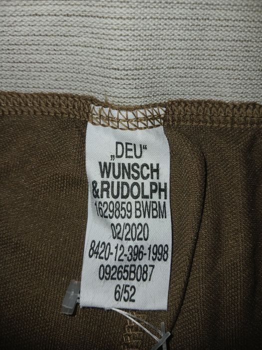 Термобілизна BW Tropen армії бундесвера.