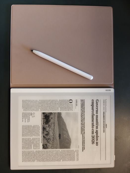 Tablet Onyx Boox Go 10.3 + Capa original pele + Stylus original