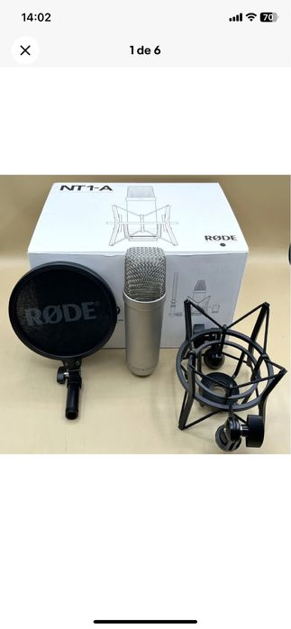 Microfone Condensador (Rode NT1)