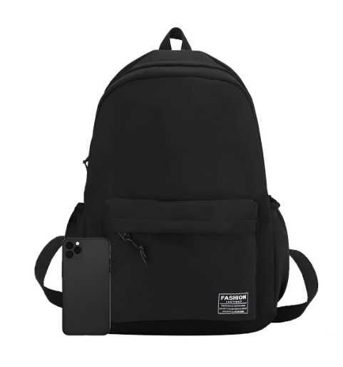 Plecak Damski Miejski Czarny Plecaczek Szkolny Sportowy P39