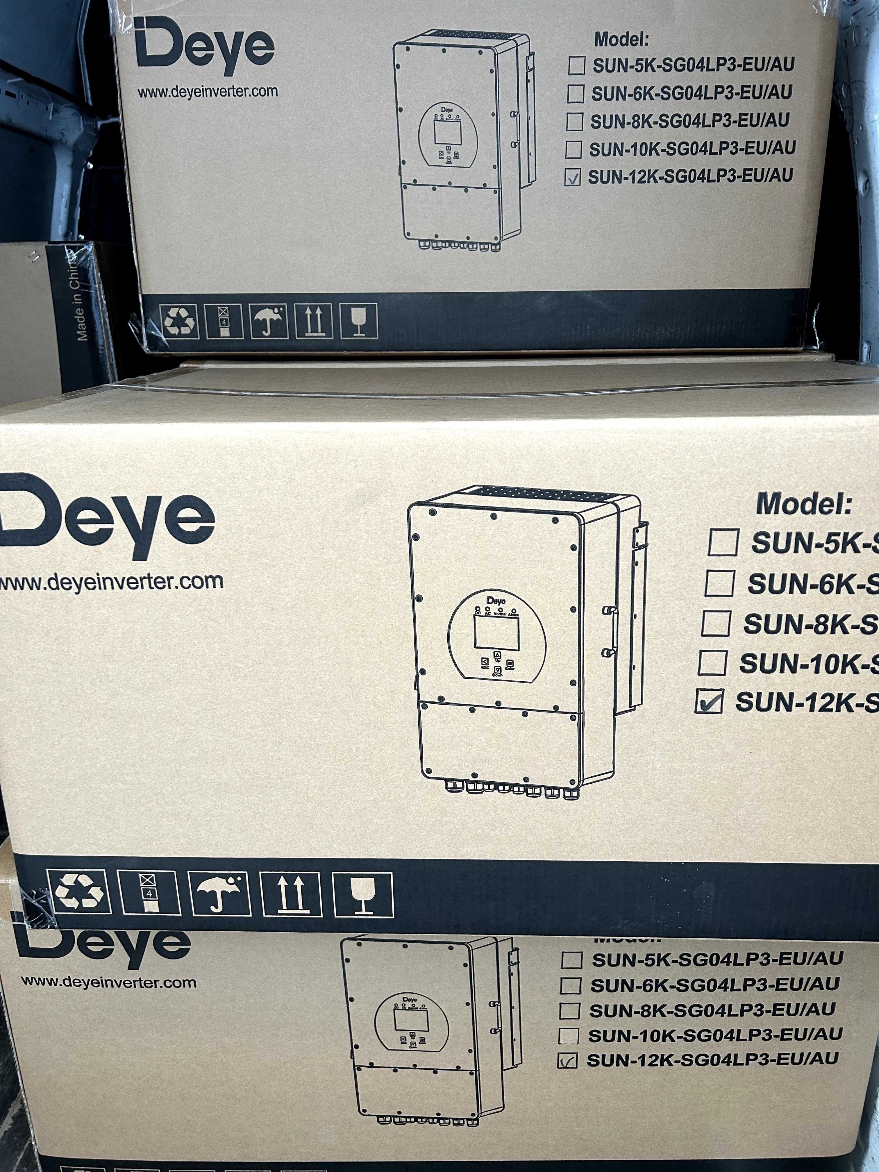Гібридний інвертор Deye SUN-12K-SG04LP3-EU 12kW, 3Ф, 48V