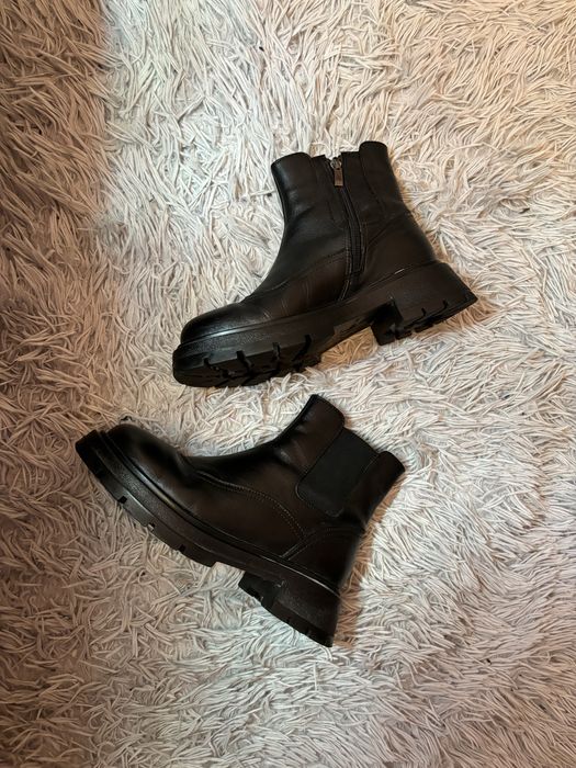 Зимові челсі чоботи шкіра натуральна