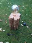 Lampa loft drewno