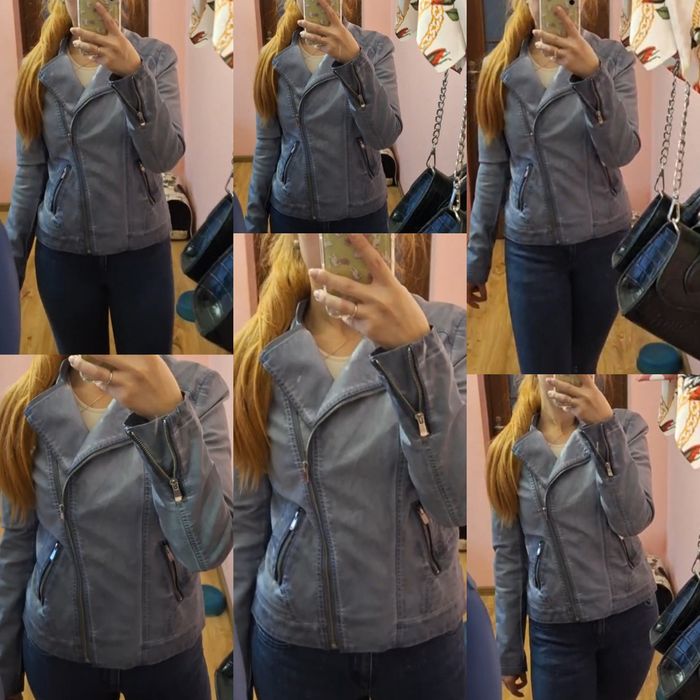 Куртка-косуха. Шкіряна трендова куртка