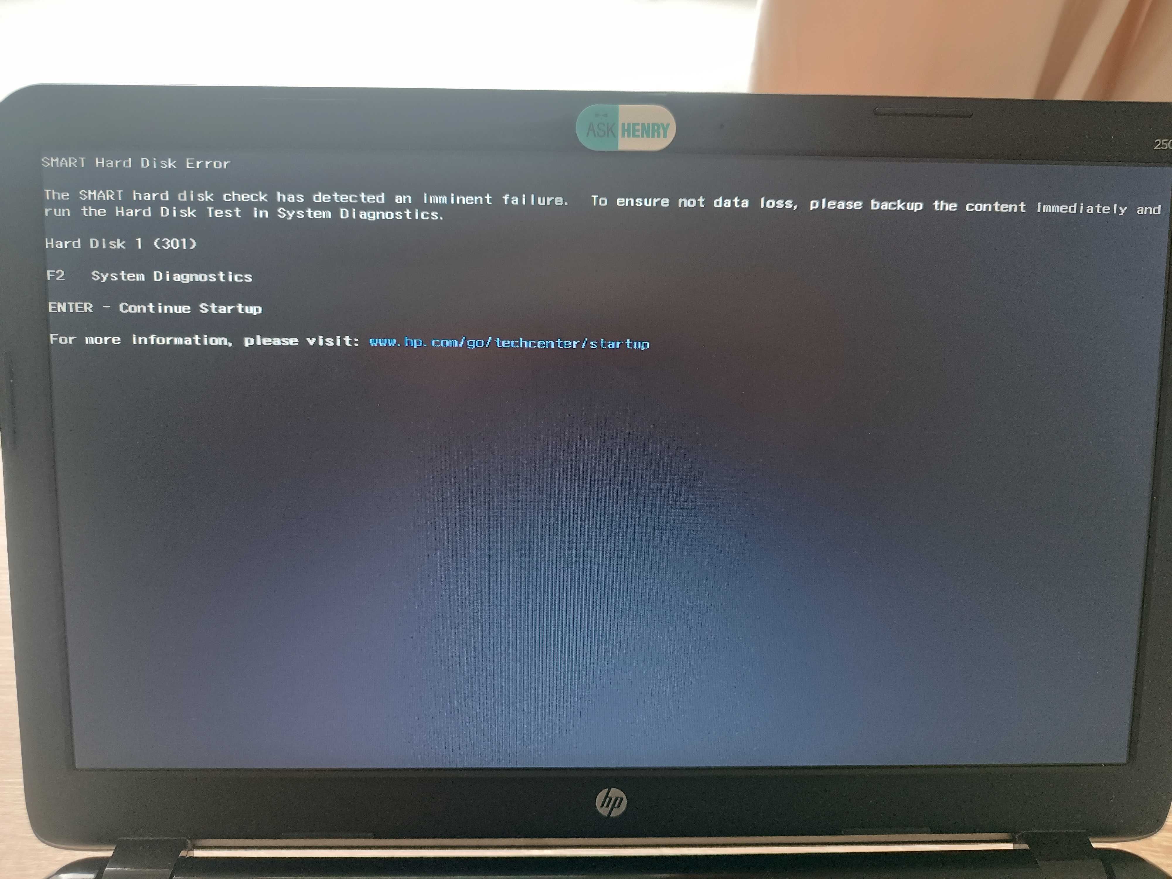 Używany Laptop HP 250 G3 z dyskiem do wymiany lub na sprzedaż części
