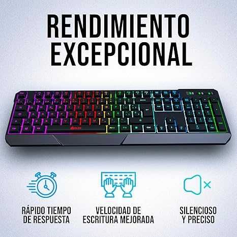 Klawiatura do gier KLIM Chroma bezprzewodowa, membranowa RGB ES