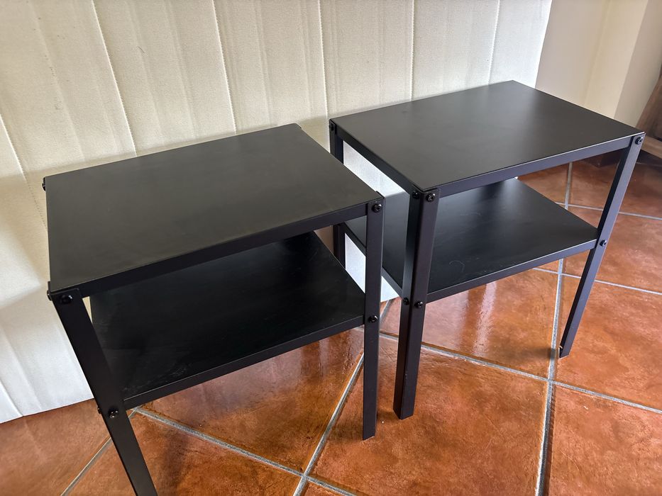 Conjunto mesa de apoio preta